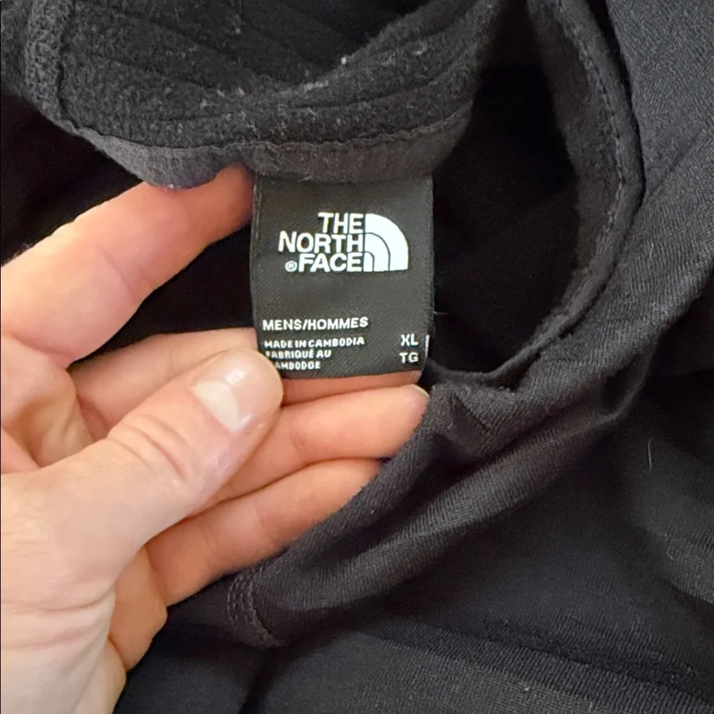 The North Face Black Pullover Hoodie with White Logo